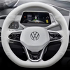 Custom Car Steering Wheel Braid Cover Non-slip 100% Fit For Volkswagen VW Teramont Atlas 2021-2022 Auto Interior Accessories
