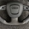  Audi Matte Carbon Fiber Steering Wheel with Nappa Leather for A3/Q3/S3/A4/A4L/A5/QA6/A6L/A7/RS, Dedicated Fit for Audi