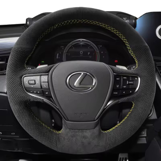 Custom Car Steering Wheel Cover Soft Suede 100% Fit For Lexus ES300h 2019-2021 ES350 2019-2021 Car Accessories Steering Wrap