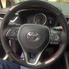 Custom DIY Car Steering Wheel Cover Carbon Fiber 100% Fit For Toyota Camry 2018-2019 Avalon 2019 Corolla 2019-2020 RAV4 2019