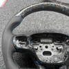 D-type Forged Carbon Fiber Leather Steering Wheel Ford Focus with Button Frame