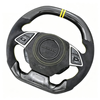  Specially for Chevrolet Corvette C7 Camaro Carbon Fiber Spliced Alcantara Steering Wheel Modification