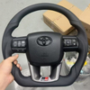 Nappa Leather Steering Wheel for Toyota Hilux REVO VIGO LC70 LC79 Fortuner