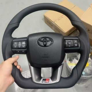 Nappa Leather Steering Wheel for Toyota Hilux REVO VIGO LC70 LC79 Fortuner
