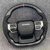 Shiny Carbon Fiber Toyota Steering Wheel for Corolla Crown Harrier Commuter