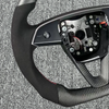 Tesla Custom Matte Carbon Fiber Model 3 Y Steering Wheel Ergonomic Custom 12 O'clock Ring Tesla Steering Wheel