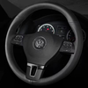 Custom Car Steering Wheel Cover Genuine Leather 100% Fit For Volkswagen VW Tiguan Lavida Passat B7 Jetta Mk6 MK5 Car Interior