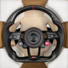 Volkswagen VW Custom Genuine Carbon Fiber Golf 7 8 GTI Polo MK7 Steering Wheel Carbon Fiber