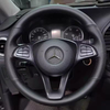 Custom Steering Wheel Braid Cover Genuine Leather 100% Fit For Mercedes Benz C200L E63 E300 E320 GLK GLC260 GLA Car Accessories
