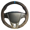 Custom Car Steering Wheel Braid Cover Non-Slip Soft 100% Fit For VOLVO XC60 S60 V40 V60 S40 2011-2017 Car Products Steering Wrap