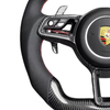 Porsche 911 Cocoa Tayneen Custom Carbon Fiber Steering Wheel with LED Shift Lights