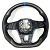 Matte carbon fiber steering wheel Volkswagen steering wheel suitable for Golf 8 GTI Polo 12 o'clock position ring centering mark