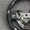 Bright Carbon Fiber Steering Wheel for Honda Buick with Thumb Grip Patch