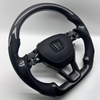 True Carbon Fiber Steering Wheel for Honda Accord Inspiron with Thumb Grip Patch