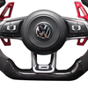 Volkswagen VW Custom Real Carbon Fiber Golf 7 GTI Steering Wheel 12 O'Clock Ring MK7 MK6 MK5 MK4 Steering Wheel