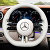 Custom DIY Car Steering Wheel Braid Cover 100% Fit For Mercedes Benz C-Class W206 2021 E-Class W213 2021 S-Class W223 2021