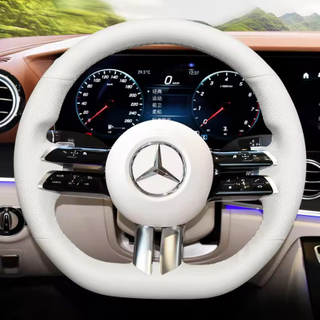 Custom DIY Car Steering Wheel Braid Cover 100% Fit For Mercedes Benz C-Class W206 2021 E-Class W213 2021 S-Class W223 2021
