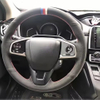Custom Car Steering Wheel Braid Cover 100% Fit For Honda Civic 10 2016-2021 CR-V CRV 2017-2021 Car Products Steering Wrap