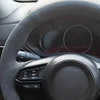 Custom Car Steering Wheel Braid Cover Soft 100% Fit For Mazda 3 Axela 2017-2019 Mazda 6 Atenza Car Products Steering Wrap