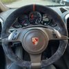 Custom Car Steering Wheel Braid Cover Soft 100% Fit For Porsche Cayenne Panamera 2010 2011 2012 Car Products Steering Wrap