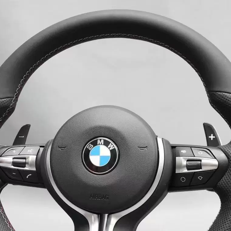 Genuine Nappa leather steering wheel suitable for BMW M3/M5/M6 E90 E92 F10 F15 F3018 (2012-2019)