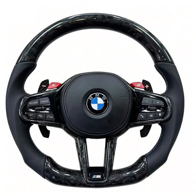BMW Real Carbon Fiber Modification Steering Wheel Nappa Genuine Leather 3 Series M3 (2019-2025)-YG