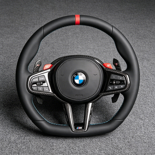 Custom BMW Nappa Genuine Leather Steering Wheel 2 Series Coupe M2 G42 G87 2019 - 2025 - YGENE