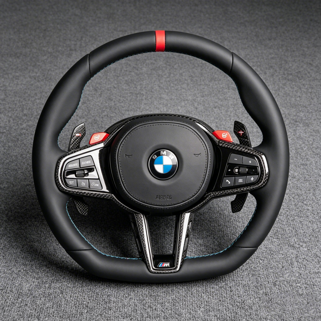 Custom BMW Nappa Genuine Leather Steering Wheel 2 Series Coupe M2 G42 G87 2019 - 2025 - YGENE