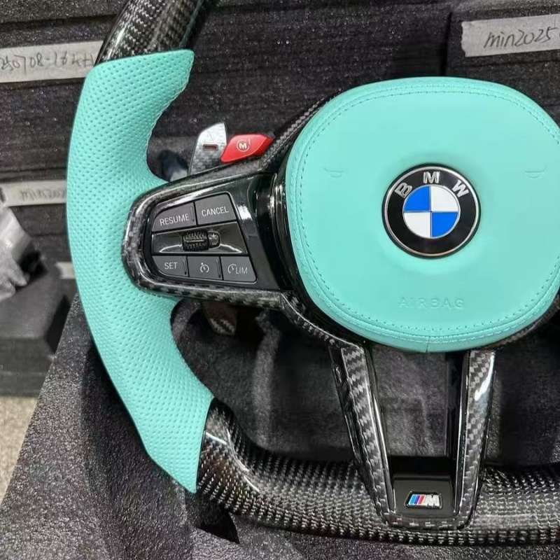 LED Real Carbon Fiber Steering Wheel for BMW G30 G38 G80 G83 G87