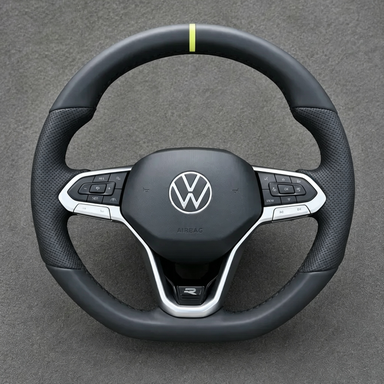 Volkswagen Golf 8 MQB Evo GTI 2019-2026 Golf R Custom Nappa Genuine Leather Steering Wheel -YINGGEN