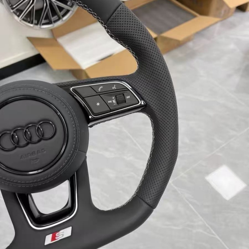 Audi steering wheel with paddle shifters, S-Line style modification, suitable for racing and daily driving