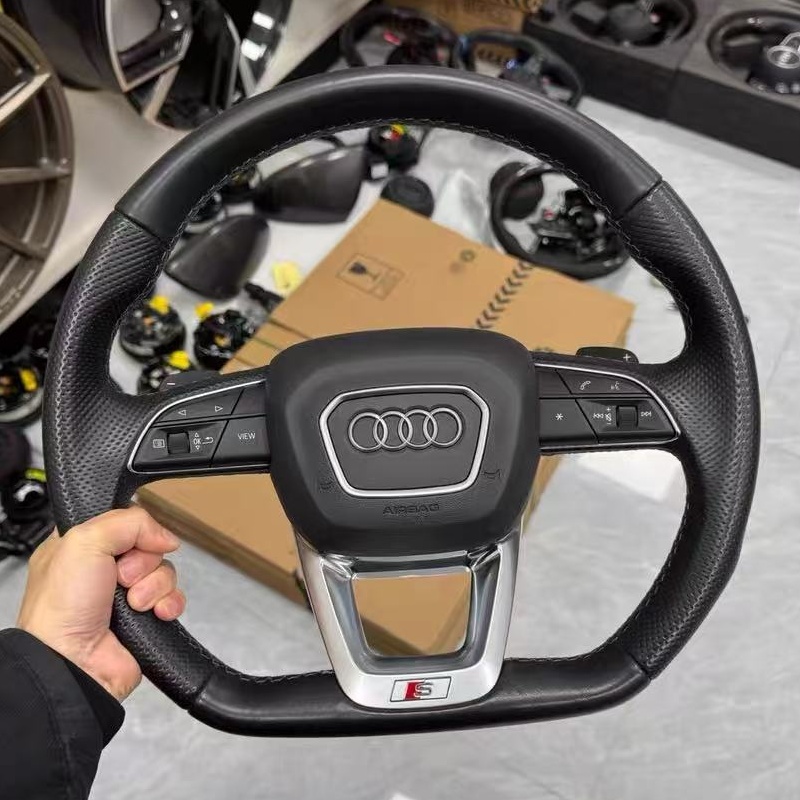 Leather Steering Wheel for Audi Q3 Q5 Q7 A4 A6 A3 A1 A7
