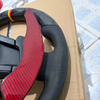 Installed sport steering wheel compatible with VW models, vehicle interior upgrade accessory