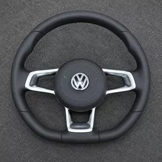 Volkswagen Golf 6 Typ5K PQ35 GTI Golf R 2008-2013 Custom Nappa Leather Steering Wheel - YINGGENE