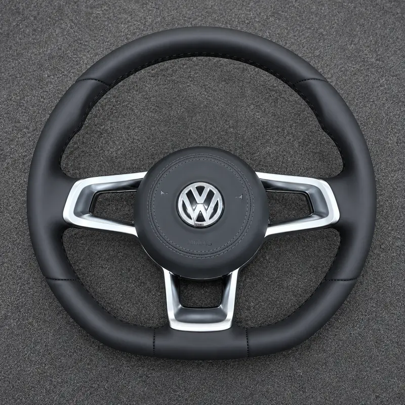 Volkswagen Golf 6 Typ5K PQ35 GTI Golf R 2008-2013 Custom Nappa Leather Steering Wheel - YINGGENE