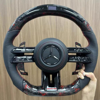 LED Forged Carbon Fiber Steering Wheel for Mercedes AMG GT 63 W463