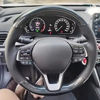 Custom Car Steering Wheel Braid Cover Non-Slip 100% Fit For Honda Accord 10 2018-2020 Insight 2019 Car Products Steering Wrap