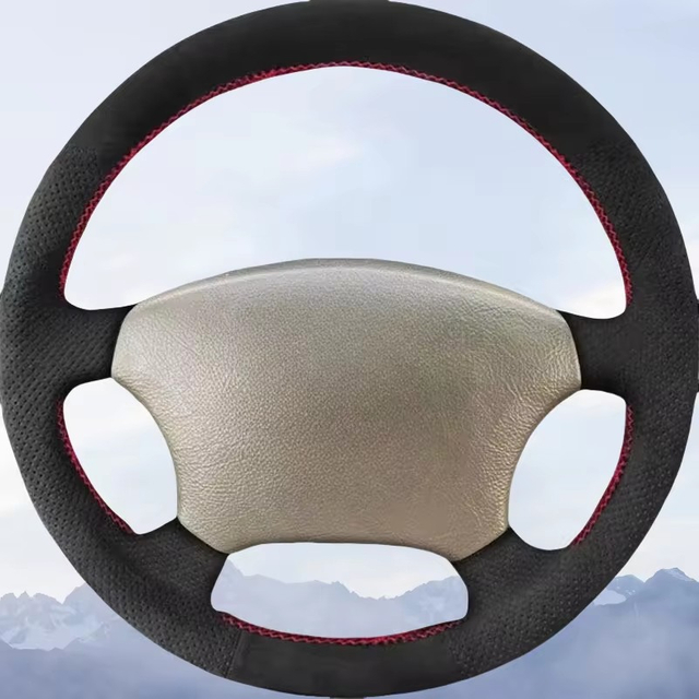 Custom Car Steering Wheel Cover 100% Fit For Toyota Land Cruiser Prado 120 2004-2009 Tacoma 2005-2011 Car Products Steering Wrap