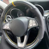 Custom Car Steering Wheel Braid Cover 100% Fit For Mercedes Benz W176 W246 W205 C117 C218 W447 Car Products Steering Wrap