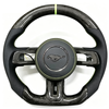 Ford Custom Real Carbon Fiber Mustang Steering Wheel 12 O'Clock Ring Ford Steering Wheel
