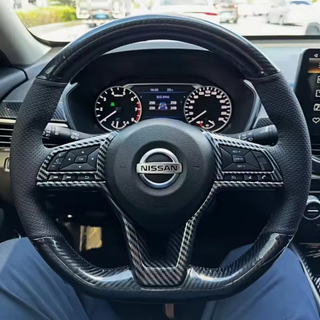 Custom Car Steering Wheel Braid Cover 100% Fit For Nissan X-Trail Serena Micra Kicks 2017-2019 Car Products Steering Wrap