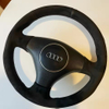 Custom Car Steering Wheel Cover 100% Fit For Audi A4 B6 2002 A3 3-Spoke 2000-2003 Audi TT 1999-2005 Car Products Steering Wrap