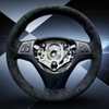 Custom Car Steering Wheel Cover Soft Suede M Sport M3 E90 E91 E92 E93 E87 E81 E82 E88 X1 Steering Wrap Braid Cover For BMW E84
