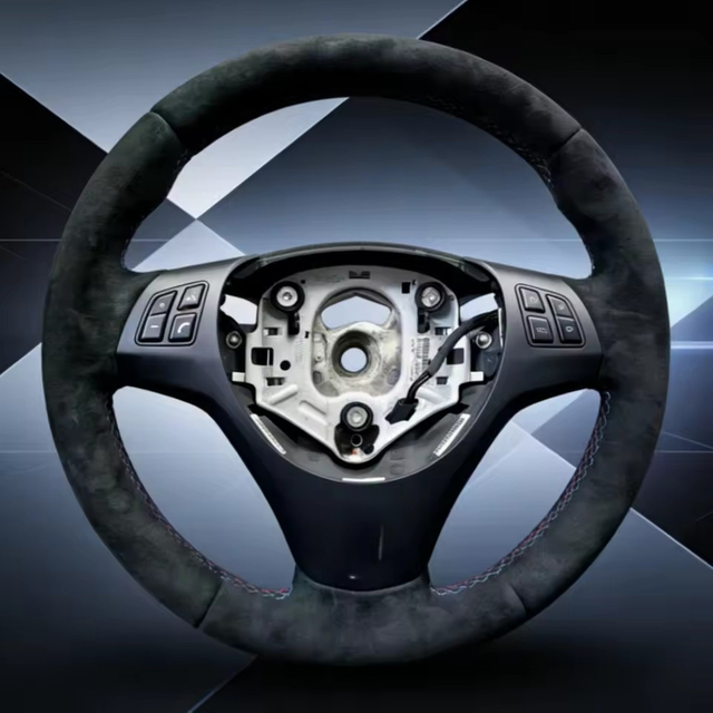 Custom Car Steering Wheel Cover Soft Suede M Sport M3 E90 E91 E92 E93 E87 E81 E82 E88 X1 Steering Wrap Braid Cover For BMW E84