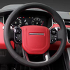 Custom Steering Wheel Braid Cover Non-slip Genuine Leather 100% Fit For Land Rover Range Rover Sport 2014-2017 Car Accessories