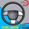 Custom Car Steering Wheel Braid Cover 100% Fit For Mazda 6 (US) 2009-2010 Mazda 8 2011-2015 CX-9 CX9 2007 2008 Steering Wrap