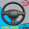 Custom Car Steering Wheel Braid Cover Non-slip 100% Fit For BMW E46 325i X5 E53 E39 Auto Interior Accessories Steering Wrap
