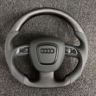  Audi Matte Carbon Fiber Steering Wheel with Nappa Leather for A3/Q3/S3/A4/A4L/A5/QA6/A6L/A7/RS, Dedicated Fit for Audi