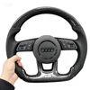 Audi Aftermarket Forged Carbon A6 Steering Wheel Audi Custom Real Carbon Fiber A4 B9 Steering Wheel