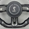 Ford Custom Real Carbon Fiber Mustang Steering Wheel Perforated Nappa Leather Ford Model Steering Wheel